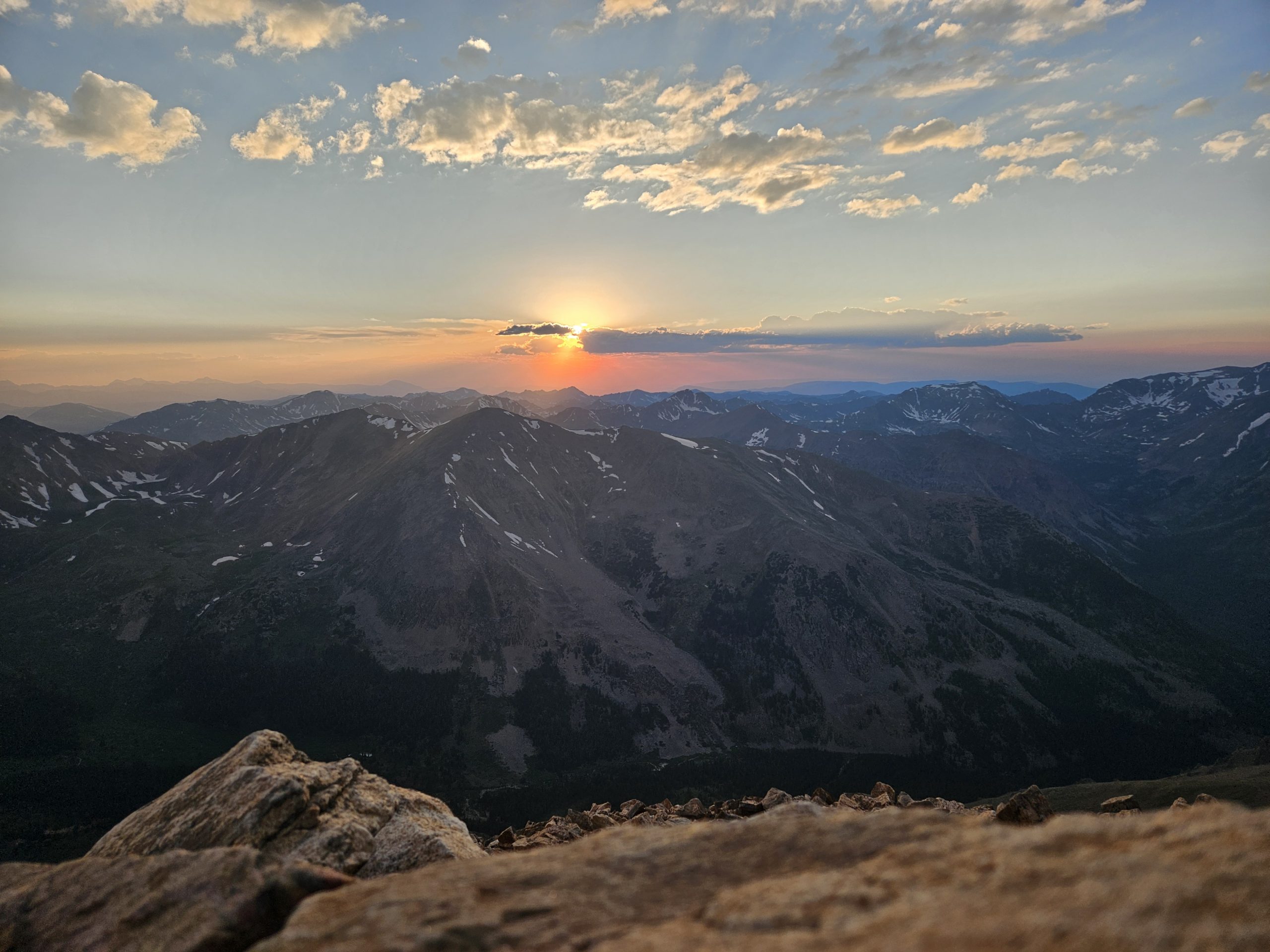 Sunset fom the top of Mt. Elbert